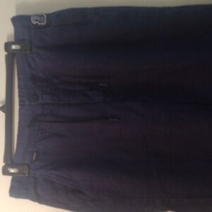 04651 - A Trip In A Bag Blue Linen Pants (Made in Portugal)  32/35" - 29"